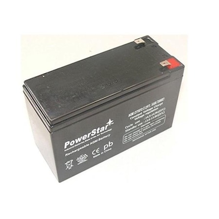Powerstar PowerStar AGM1275F2-20 12V 7.5Ah Battery Replaces Tempest 12V7.5Ah;Tr7.5-12A;Tr7.2-12A AGM1275F2-20